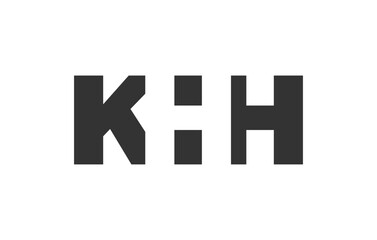 KHH logo design. Initial letter K H H bold font style for tech startups, consulting, corporate branding. Creative company name, headlines typography identity, trendy logotype.