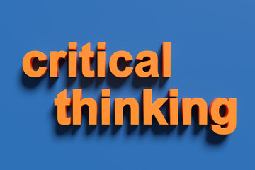 Critical thinking banner promoting education and problem solving