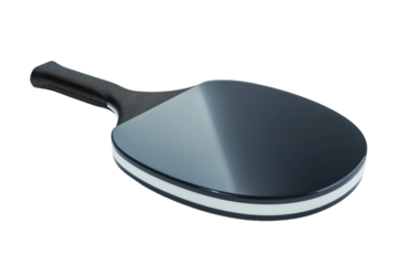 Cutting-Edge Table Tennis Technology: Futuristic Paddle Isolated On White Background.