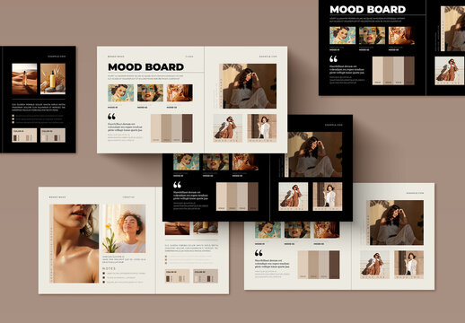 Mood Board Template for Creative Inspiration and Branding