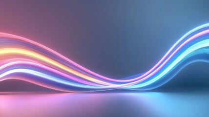 Neon Lights Abstract, Vibrant Motion Background neon lights abstract motion background vibrant wave