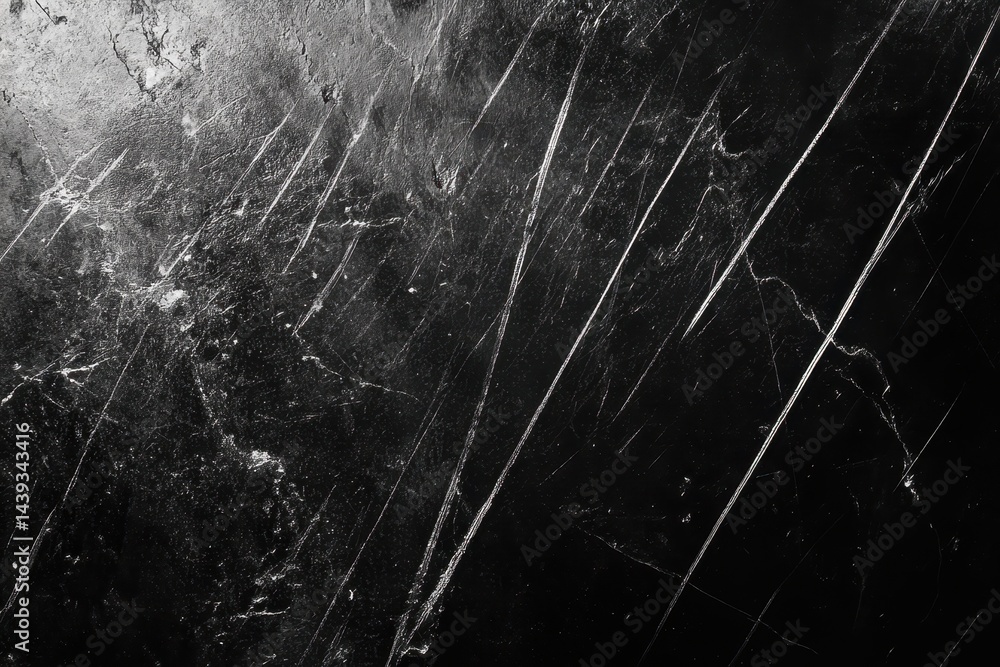 Poster monochrome texture with scratches and imperfections creates an abstract effect. perfect for grungy b