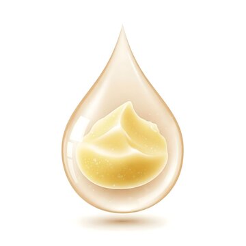 Murumuru Butter icon skincare ingredients with transparent white background