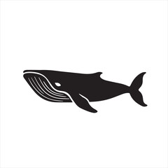 vector illustration of a shark silhouette