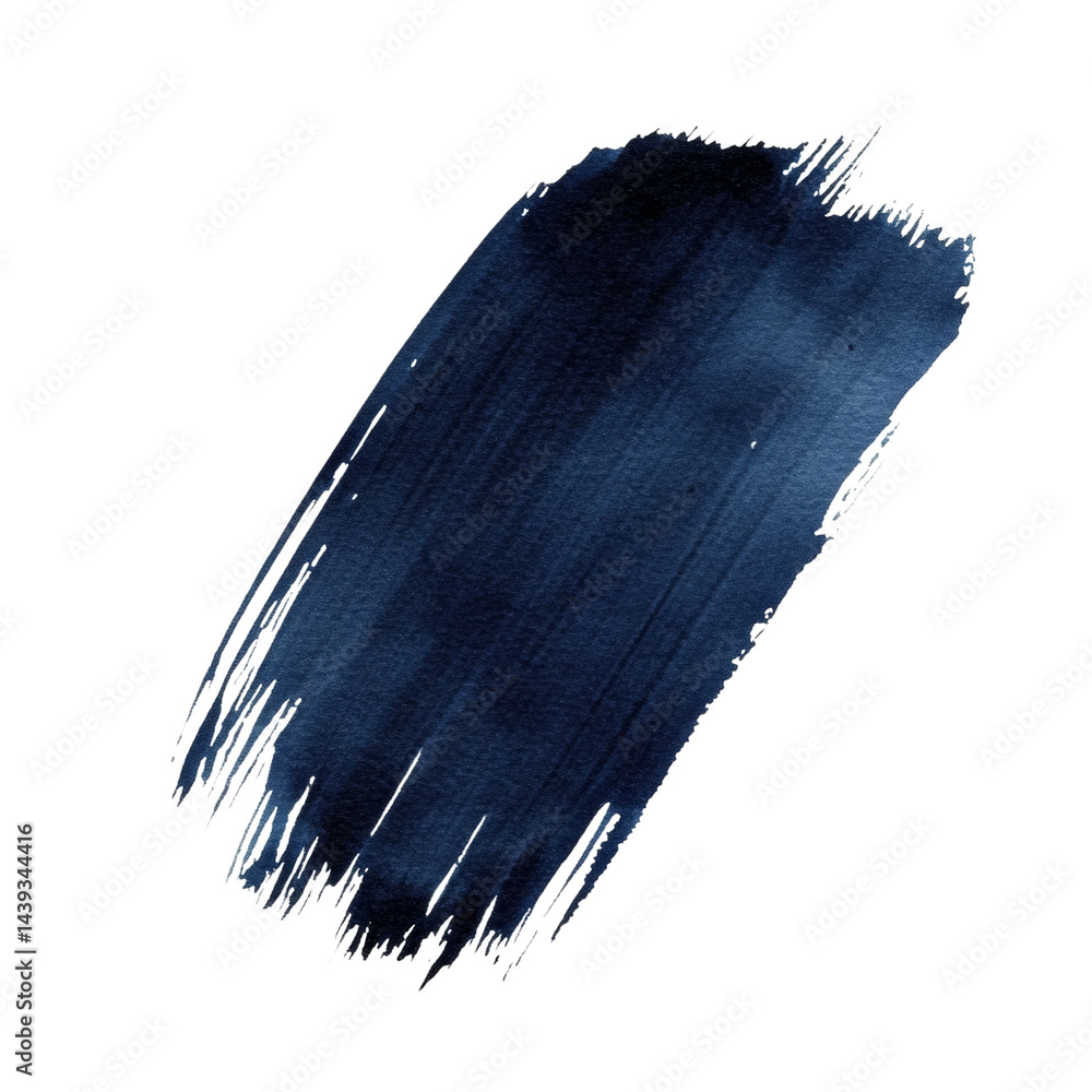 Poster abstract ultramarine brushstroke creating a modern and sophisticated look isolated on a seamless can