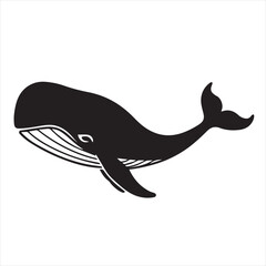 vector illustration of a dolphin silhouette