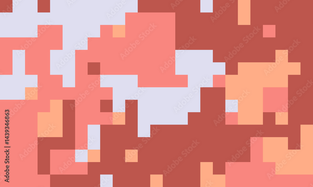 Poster abstract pixel art background. warm earthy tones create a dynamic, textured effect. ideal for websit