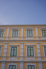 Fototapeta premium solo travel with man chilling see city life in bangkok thailand in summer season