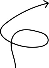 Black hand drawn arrows on white background. Curve arrow icon. Arrow, cursor icon. Collection of pointers. Back, Forward, Next, Previous sign
