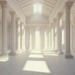 Large Roman villa with massive colonnades