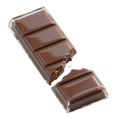 chocolate isolated on white background