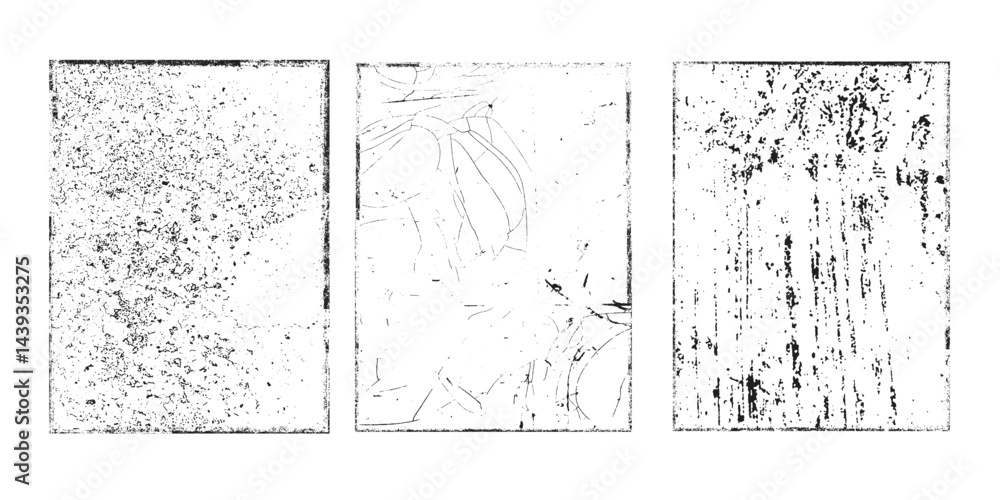 Leinwandbilder grunge urban backgrounds set.texture vector.dust overlay distress grain ,simply place illustration o