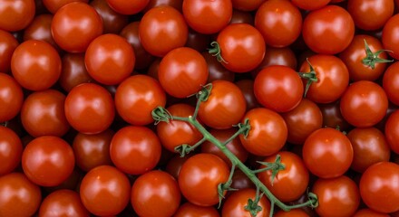 Fresh and vibrant cherry tomatoes background showcasing natural produce