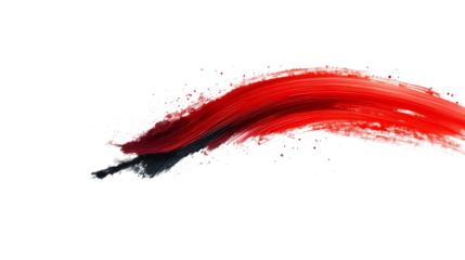 Dramatic Painted Stroke, cut out transparent