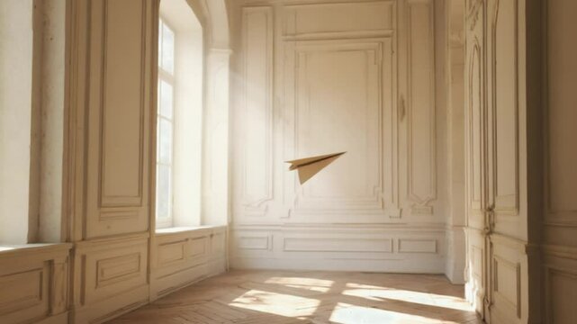 airoplan of paper flying