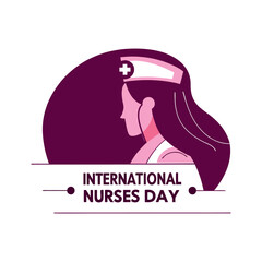 Obraz premium international nurses day vector illustration celebrated worldwide to respect nursing sector