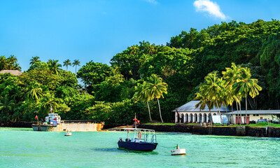 Port of Ile Royale, one the Salvation Islands in French Guiana