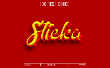 Text effect design.