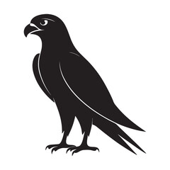 Fototapeta premium Falcon vector style and illustration silhouette.