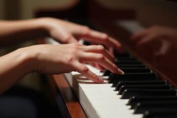 Obraz premium playing the piano