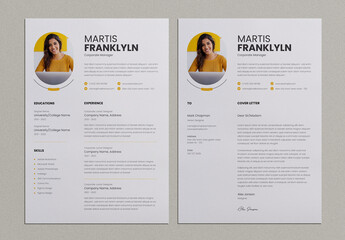 Clean Resume Layout with Cover Letter