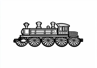 Classic train illustration