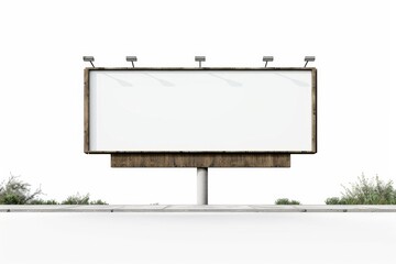 Interactive Billboards: Engage with Live Data Isolated On White Background.