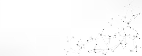 Molecular structure and genetic engineering, molecules DNA, neural network, scientific research. Abstract background for innovation technology, science, healthcare, and medicine