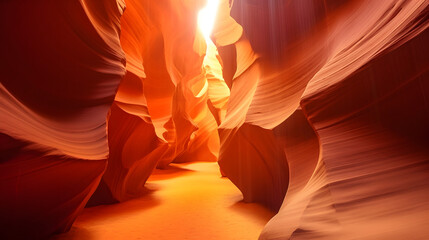 Obraz premium light beam in Antelope Canyon near Page in Arizona