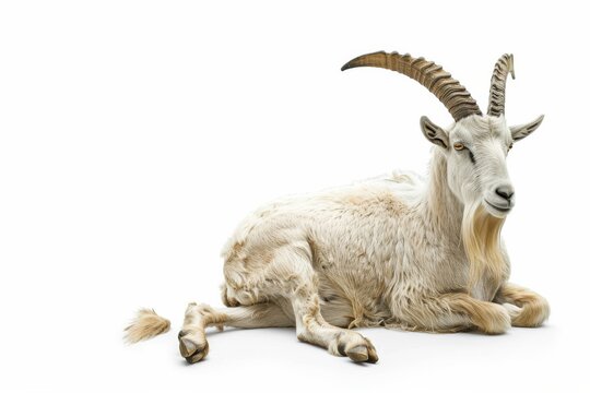 The Capricorn Personality: Practical and Disciplined Isolated On White Background.