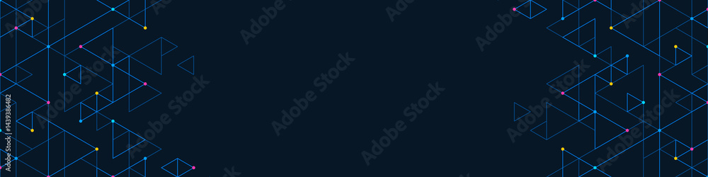 Aufkleber Abstract background with a geometric pattern of triangle shapes. Graphic design element