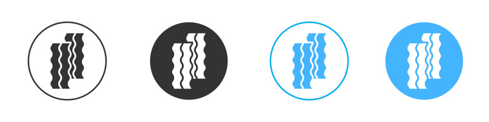 Bacon icon Vector Graphic set