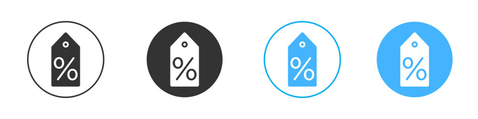 Discount tag icon Vector Graphic set