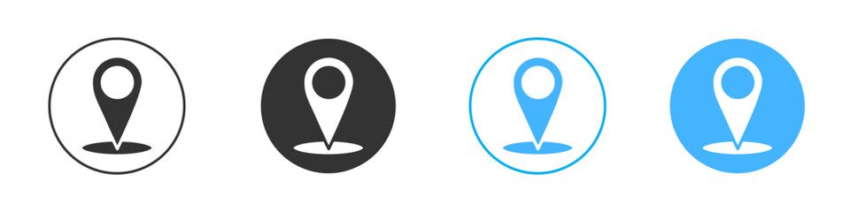Map marker icon Vector Graphic set