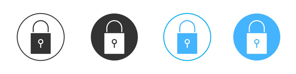 Lock closed icon Vector Graphic set