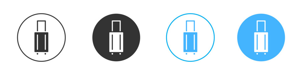 Suitcase icon Vector Graphic set