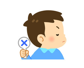 嫌いな気持ちを伝える男の子
