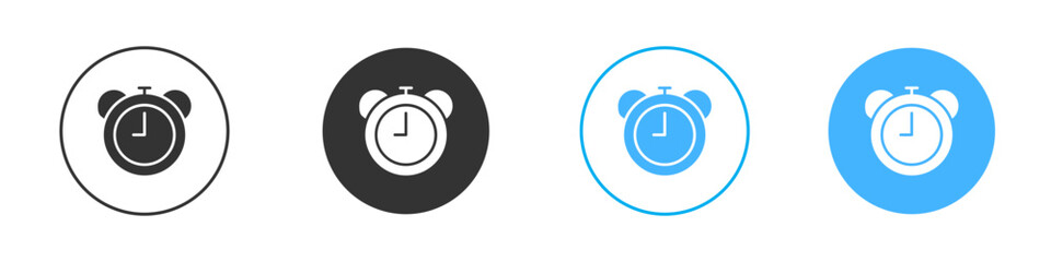 Alarm clock icon Vector Graphic set
