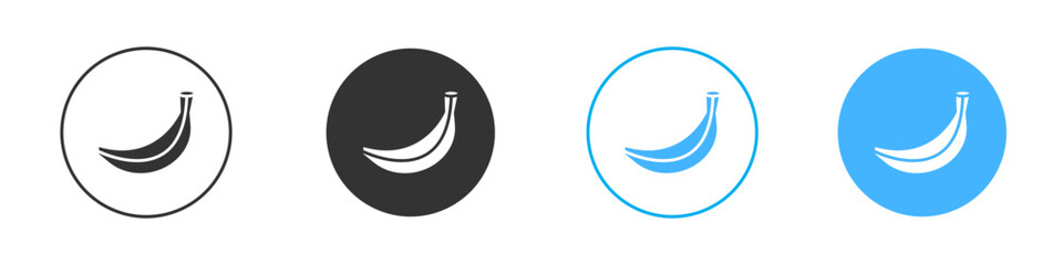 Banana icon Vector Graphic set