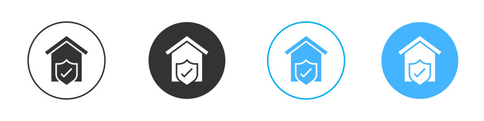 Home insurance icon Vector Graphic set