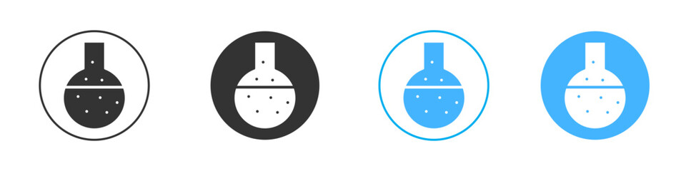 Lab flask icon Vector Graphic set
