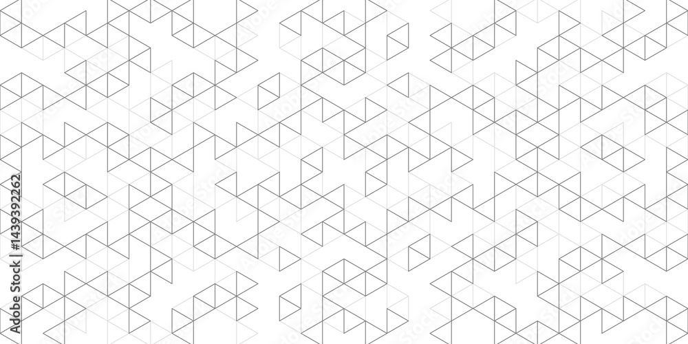 Poster Abstract background with a seamless geometric pattern of simple triangle shapes. Stylish texture