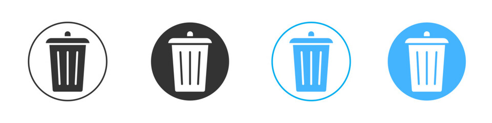 Trash icon Vector Graphic set