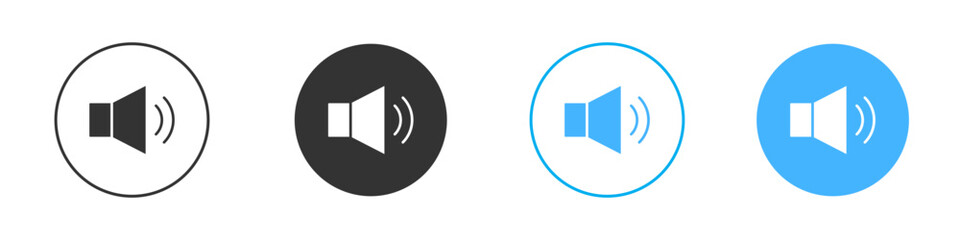 Volume icon Vector Graphic set