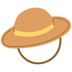 straw hat illustration