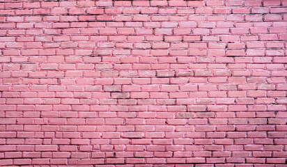 Obraz premium pink brick wall background