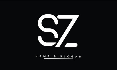 SZ, ZS Abstract Letters Logo Monogram