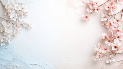 Delicate Cherry Blossom Branches on Textured Background cherry blossom floral blossom spring flower