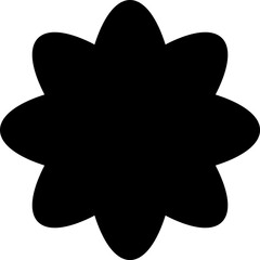 Shapes for swiss minimal style design. Trendy geometric postmodern primitive figures. illustration contemporary stars or flowers.