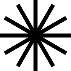 Shapes for swiss minimal style design. Trendy geometric postmodern primitive figures. illustration contemporary stars or flowers.
